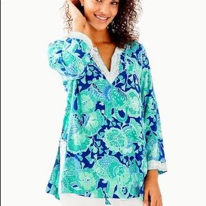 Lilly Pulitzer Renato Tunic in Mint To Be